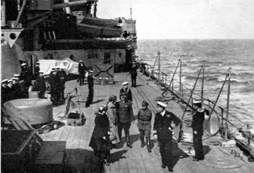 Romanovs on board HMS Marlborough